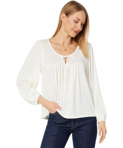 Women's Sandwash Tie Front Top Ethereal White $18.73 Accessories