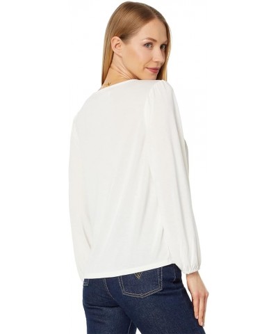 Women's Sandwash Tie Front Top Ethereal White $18.73 Accessories