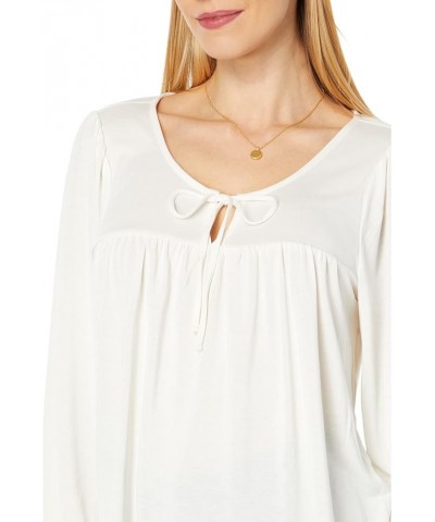 Women's Sandwash Tie Front Top Ethereal White $18.73 Accessories